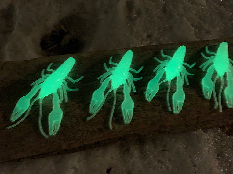 Mega glow craws, (4 pack) – Send It Outdoors