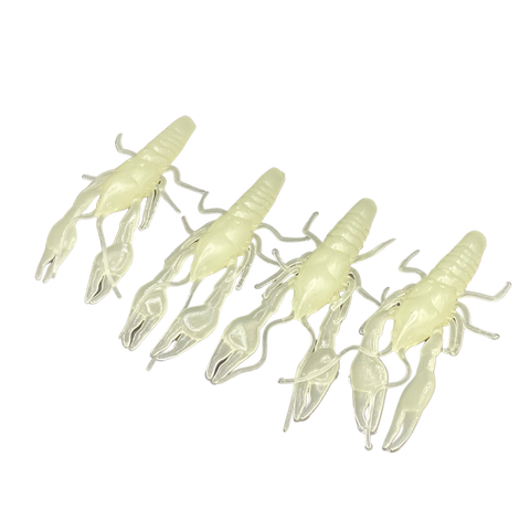 Mega glow craws, (4 pack)