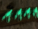 Mega glow craws, (4 pack)